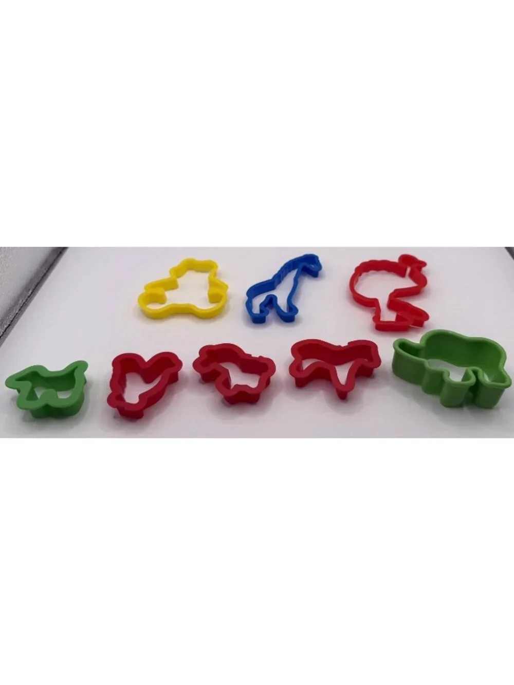 Vintage Cookie Cutters Play Dough Farm And Zoo Animals Lot Of 8